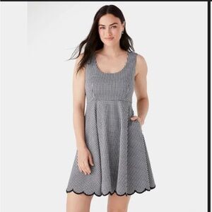 Kate Spade Jazzy Gingham Scalloped Pointe Dress